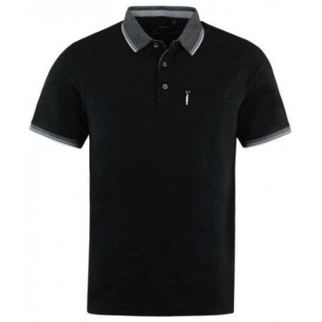 Polo Hajo Stay fresh uni Noir