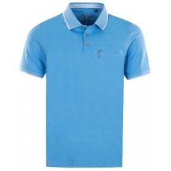 Polo Hajo Stay fresh uni Bleu Ciel