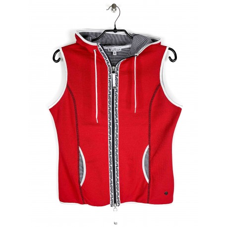 Gilet Hajo "Joy Of Life" sans manches - Rouge