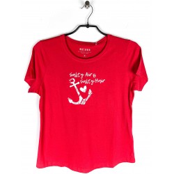 Tee-shirt Blue Seven Imprimé Rouge