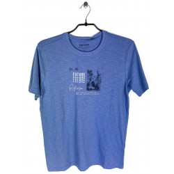 Tee-shirt Blue Seven Imprimé Bleu