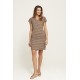 Azay Dress Women Navy Blue Dots
