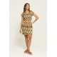 Azay Dress Women Navy Blue Dots