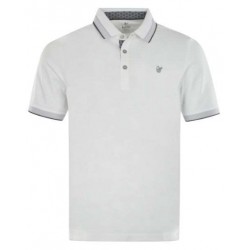 Polo Hajo Softknit sans repassage Blanc