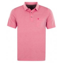 Polo Hajo Softknit sans repassage Rose