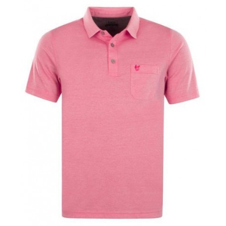 Polo Hajo Softknit sans repassage Rose