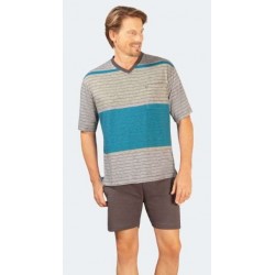 Pyjama Short Hajo Rayé