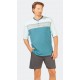 Pyjama Short Hajo Rayé Bouton