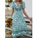 Azay Dress Women Navy Blue Dots