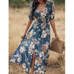 Azay Kleid Frauen Navy Blue Dots
