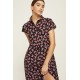 Azay Dress Women Navy Blue Dots