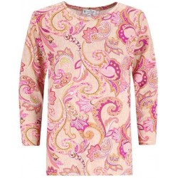 Tee-shirt Hajo "Joy Of Life" Fantaisie Rose