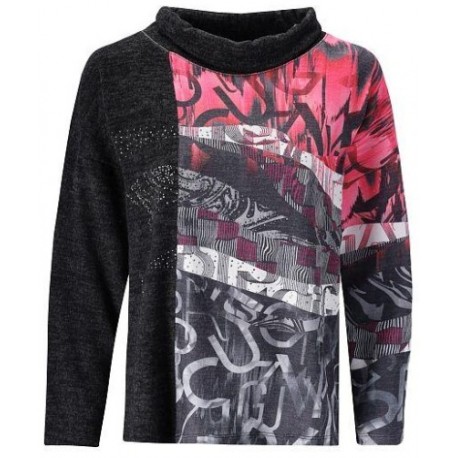 Pull léger Hajo "Joy Of Life" Femme Fantaisie Rose