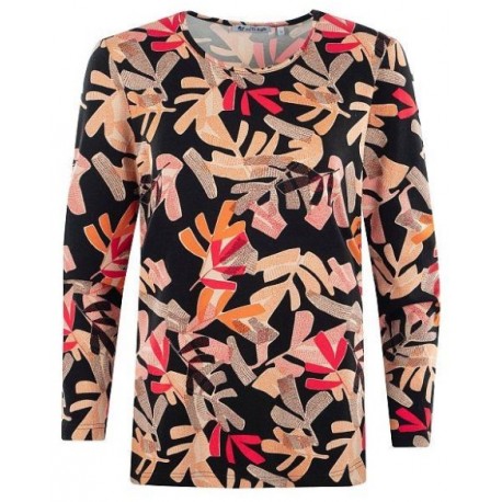 Tee-shirt Hajo "Joy Of Life" Fantaisie Orange