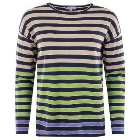 Pull Hajo "Joy Of Life" Rayé Vert