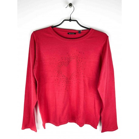 Pull Blue Seven Cœur Rouge