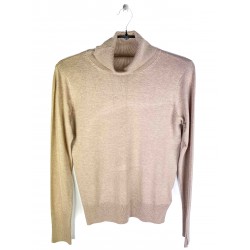 Pull Blue Seven Beige col roulé