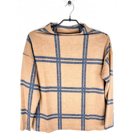 Pull Blue Seven Bleu Carreaux