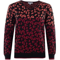 Pull Hajo "Joy Of Life" Leopard Rouge