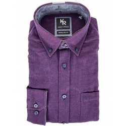 Chemise King's Road Flanelle Bordeaux