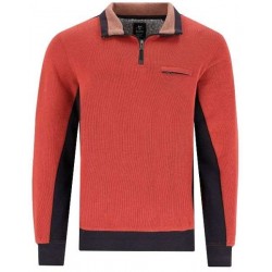 Sweat Hajo Polo Stay Fresh Rouge/Noir