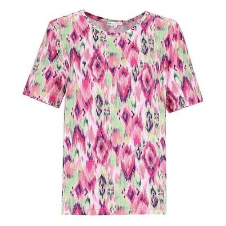 Tee-shirt Hajo "Joy Of Life" Rose Fantaisie