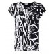 Tee-shirt Hajo "Joy Of Life" Noir Fantaisie