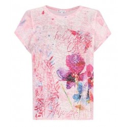 Tee-shirt Joy Of Life Fantaisie Rose