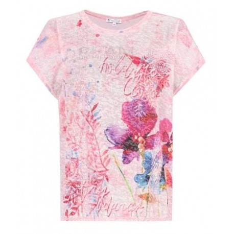 Tee-shirt Hajo "Joy Of Life" Fantaisie Rose