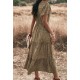 Robe Azay Nara Femme Fantaisie Camel