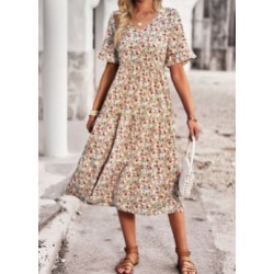 Robe Azay Nara Femme Fantaisie Beige