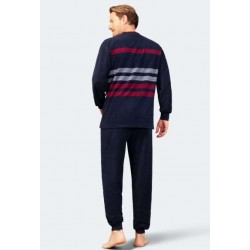 Pyjama Hajo Klima-Frottee Rayures Marine