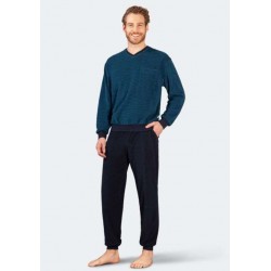 Pyjama Hajo Klima-Frottee Marine