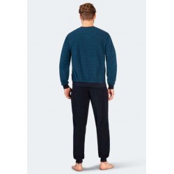 Pyjama Hajo Klima-Frottee Marine