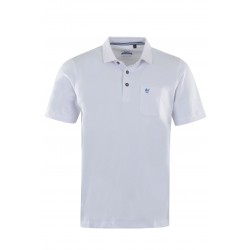 Polo Hajo Stay fresh Uni Blanc