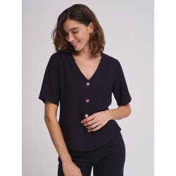 Chemisier Azay Femme Marine