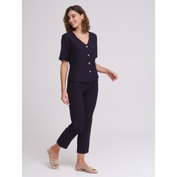 Pantalon Azay Femme Fluide Vert