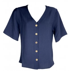 Chemisier Azay Femme Marine
