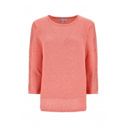 Pull Joy Of Life Femme Lin Abricot
