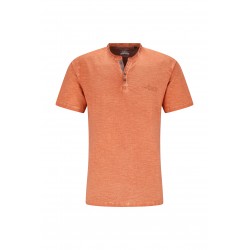Tee-shirt Hajo Henley Vintage Orange