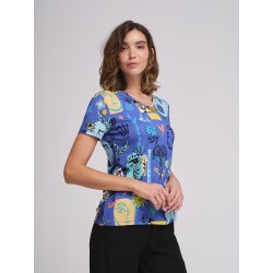 Tee-shirt Azay Femme Bleu