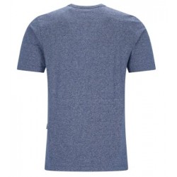 Tee-Shirt Hajo Col Rond Chiné Bleu - 2