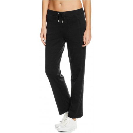 Pantalon Jogging Femme Noire Cordon de Serrage avec Poche –